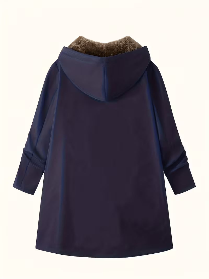 Evelyn™ | Cozy Sherpa-Lined Hooded Coat