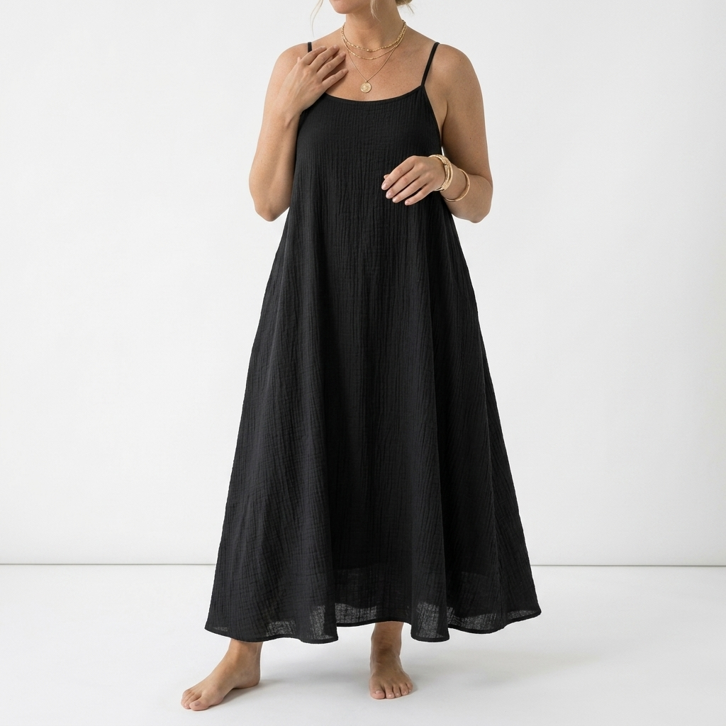 Dorsale™ — Backless Lace-Up Maxi Dress