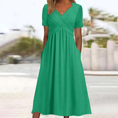 Isadora | Elegant A-Line Midi Dress