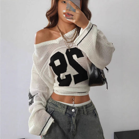 ALON | Retro Long Sleeve Pullover Sweater