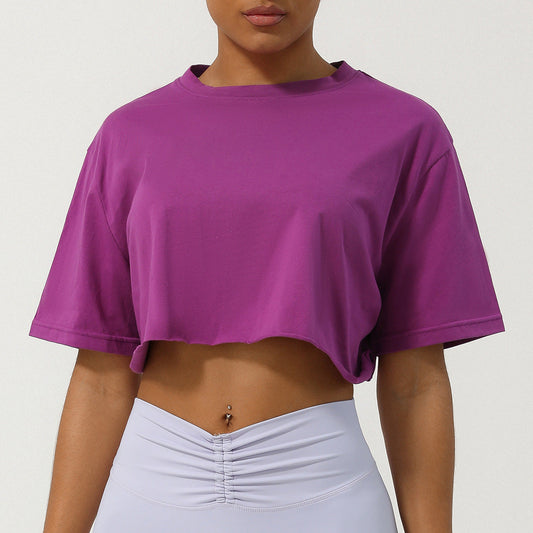 CASSIA | Relaxed Fit Crop Tee