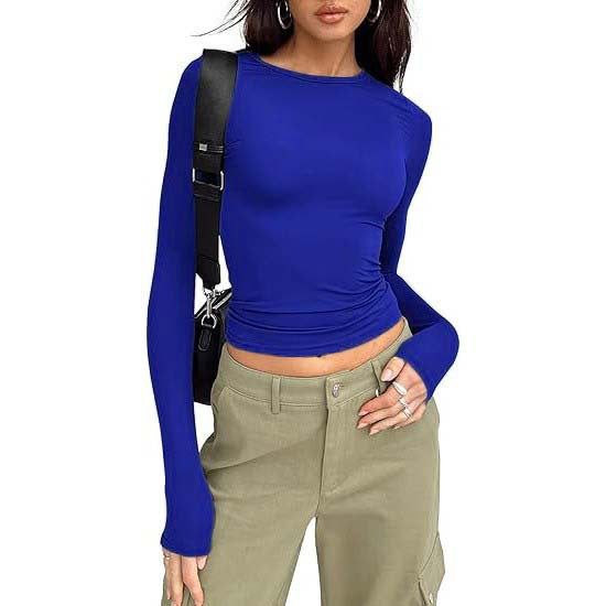 JIHYO | Casual Long Sleeve Round Neck Top