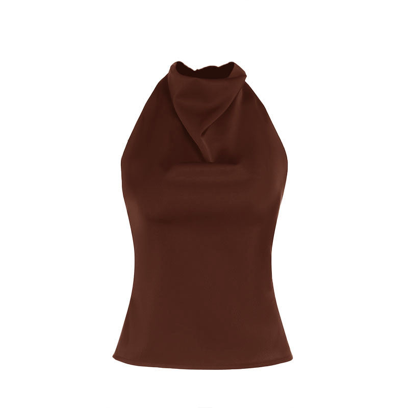 HENYA | Casual Sleeveless Summer Backless Top