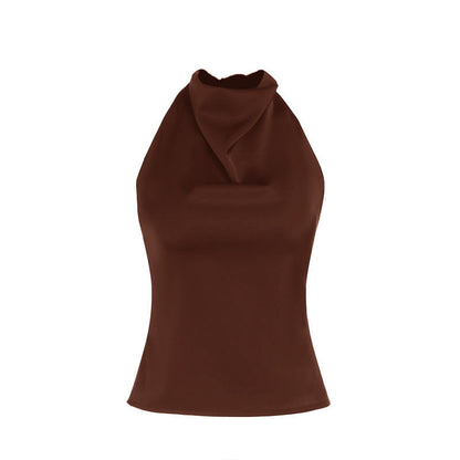 HENYA | Casual Sleeveless Summer Backless Top