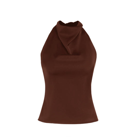 HENYA | Casual Sleeveless Summer Backless Top