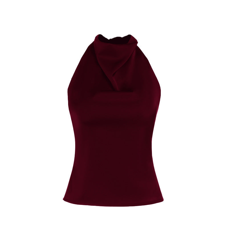 HENYA | Casual Sleeveless Summer Backless Top