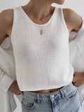 KAREEM | Casual Round Neck Vest Pullover Top