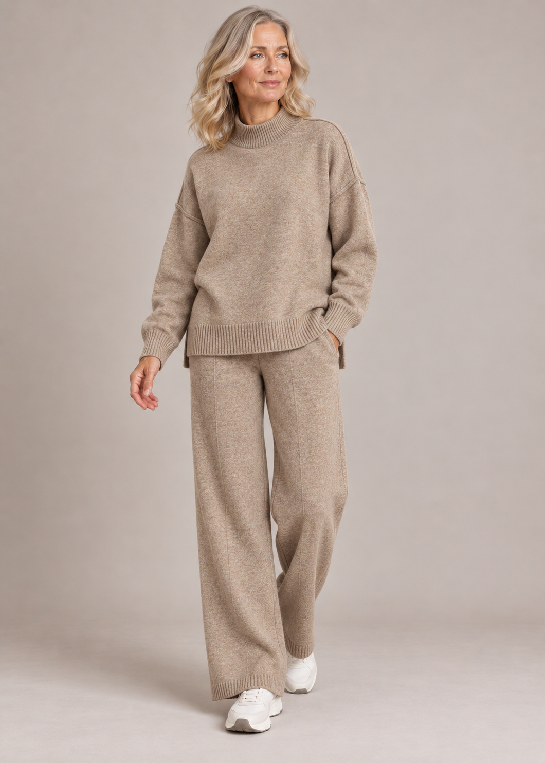 Beatrix™ | Soft Roll-Neck Knit Two-Piece Set