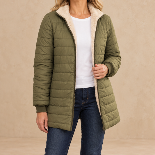 Harriet | Teddy-Lined Quilted Jacket