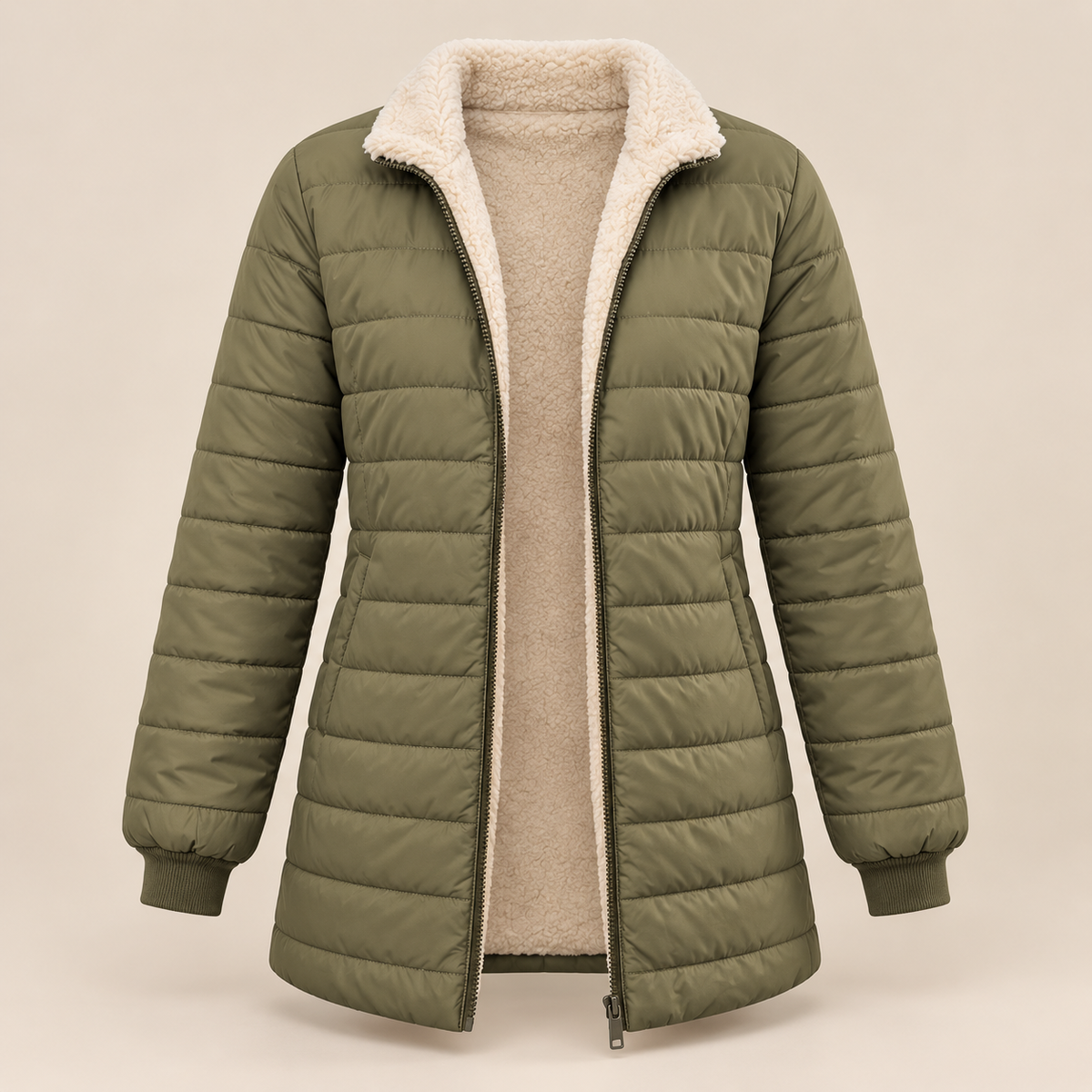 Harriet | Teddy-Lined Quilted Jacket
