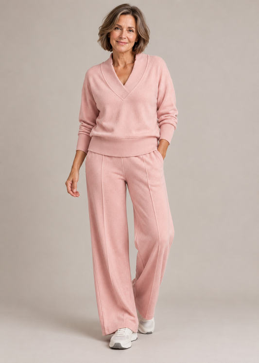 Anaïs™ | Luxuriously Soft V-Neck Knit Set