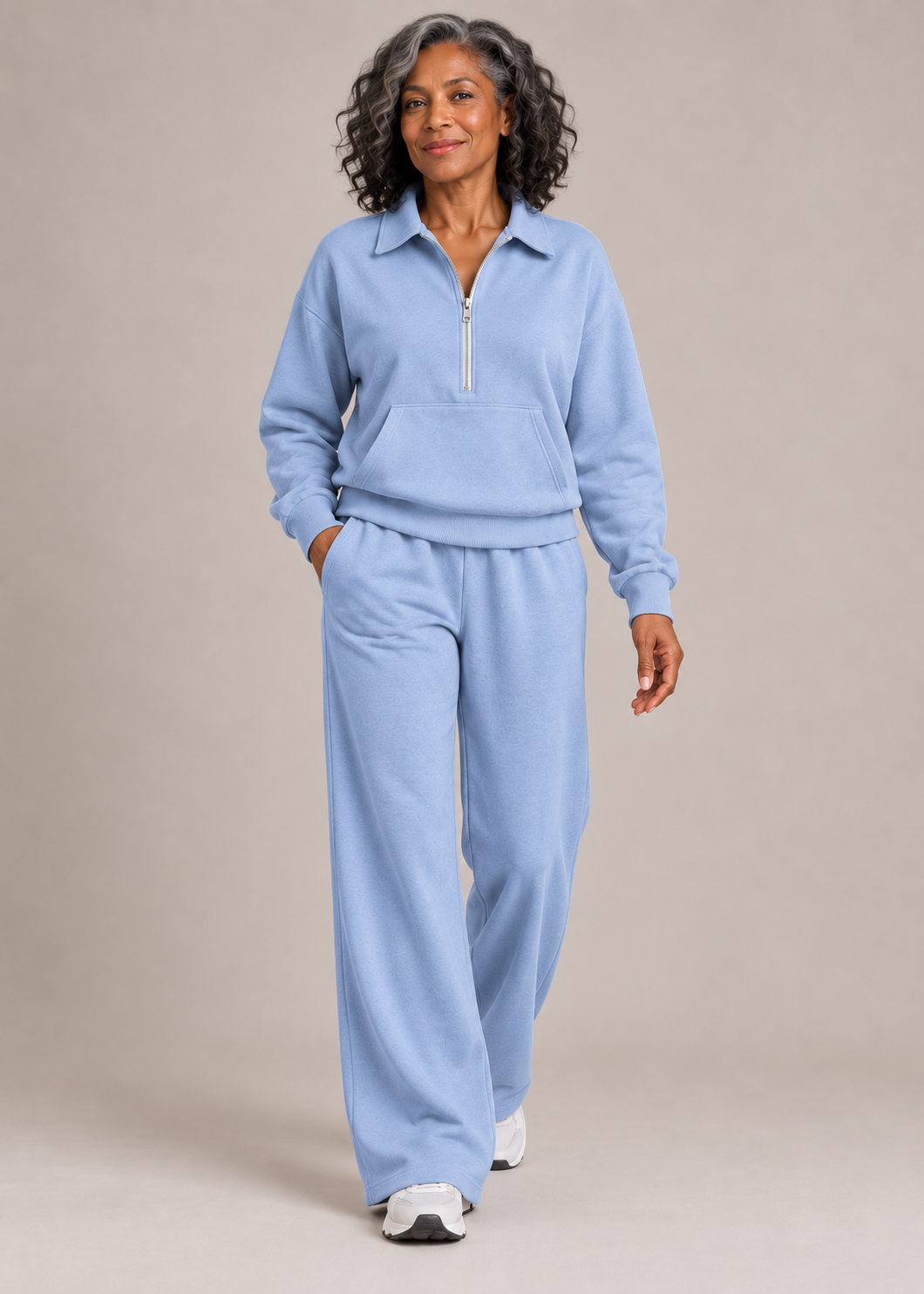 Charlotte™ | Half-Zip Wide-Leg Two-Piece Set