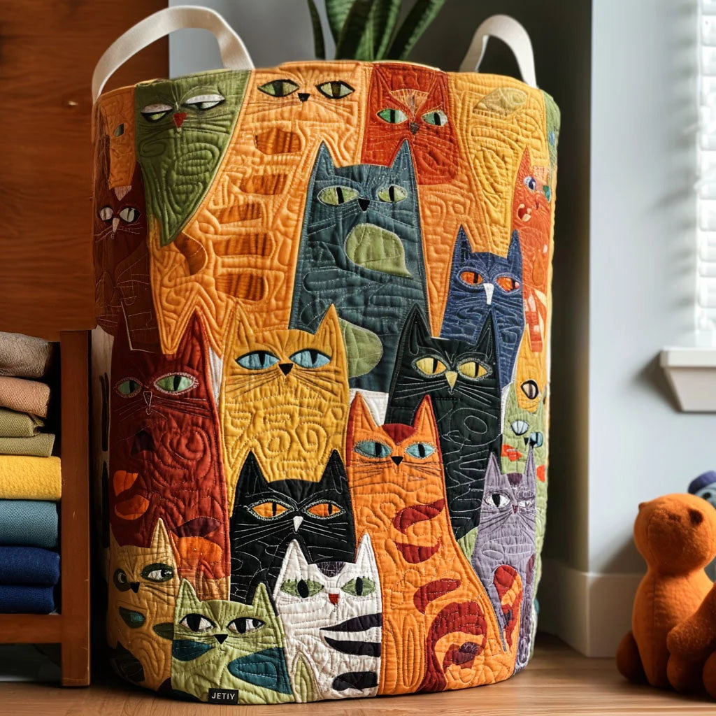 The Artisan Quilted Laundry Basket
