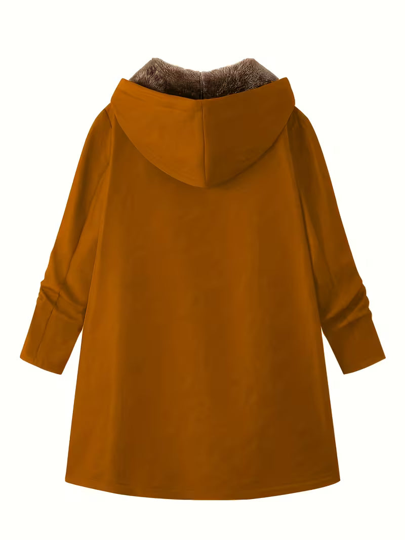 Evelyn™ | Cozy Sherpa-Lined Hooded Coat