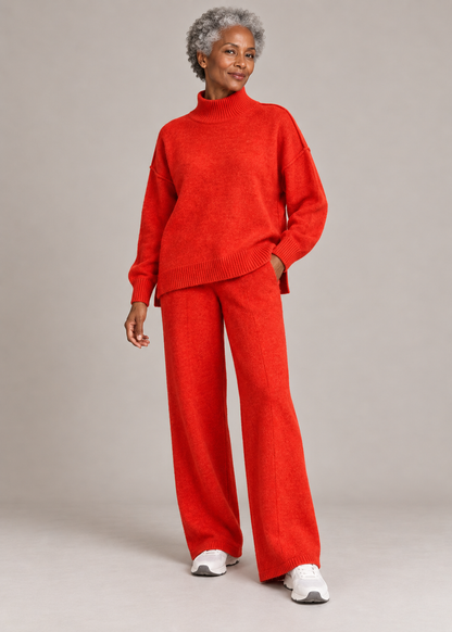 Beatrix™ | Soft Roll-Neck Knit Two-Piece Set