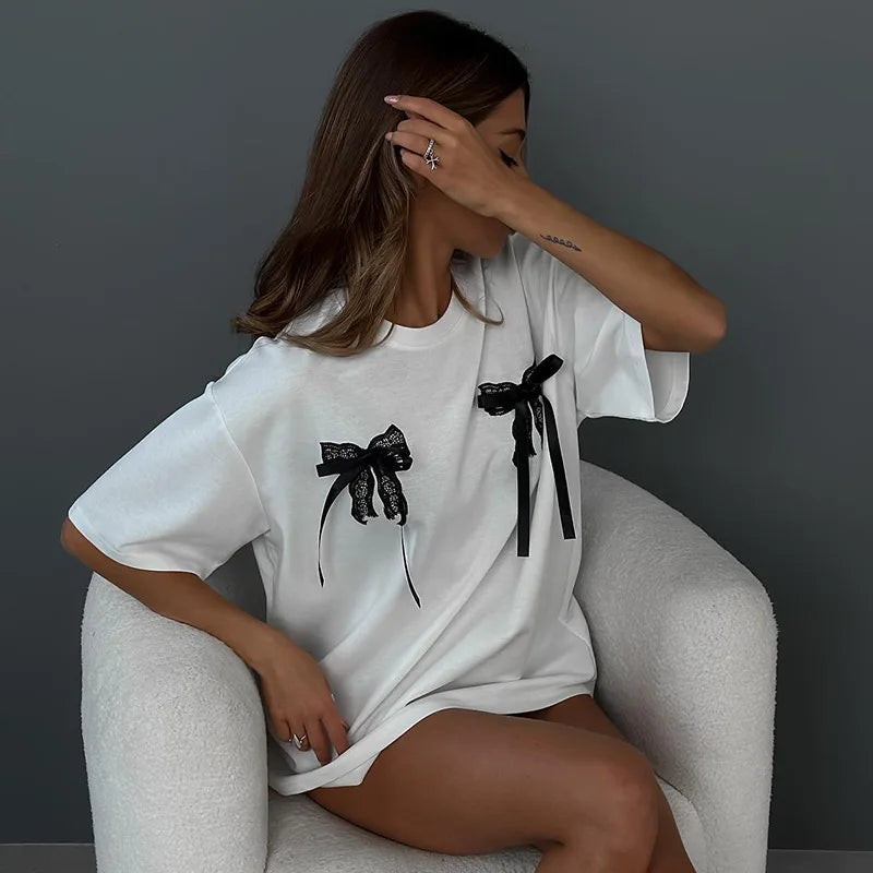 TALIE | Cute & Comfy Bow Tee