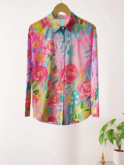 Harper | Blouse with Colourful Print
