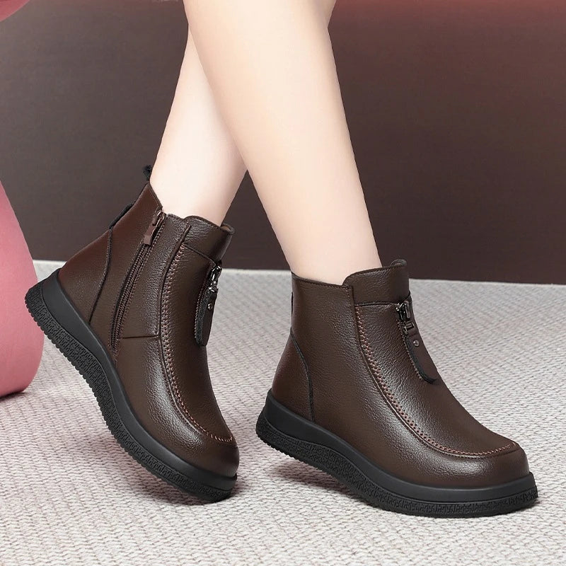 Marigold™ | Fleece-Lined Zip Comfort Boots