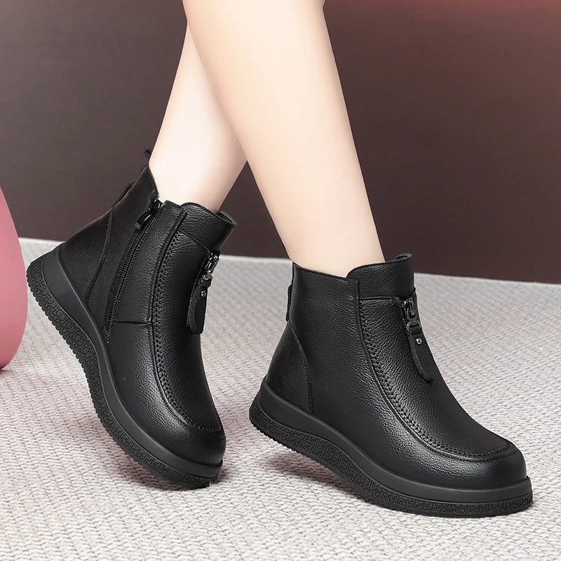 Marigold™ | Fleece-Lined Zip Comfort Boots