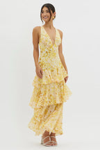 Freya | Elegant floral midi dress