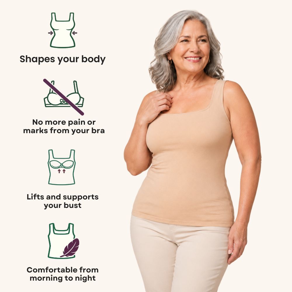 MARIANNE | BUILT-IN BRA SHAPER TANK TOP