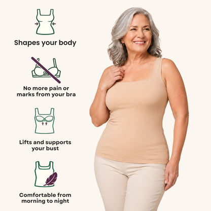 MARIANNE | BUILT-IN BRA SHAPER TANK TOP