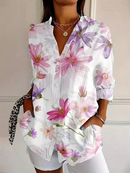 Harper | Blouse with Colourful Print