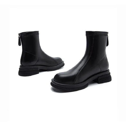 Isadora™ | Back-Zip Block Heel Ankle Boots