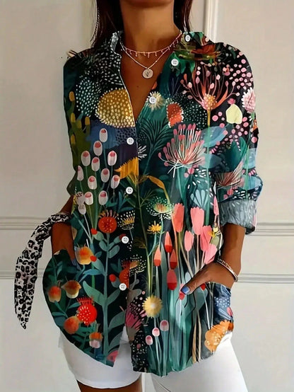 Harper | Blouse with Colourful Print
