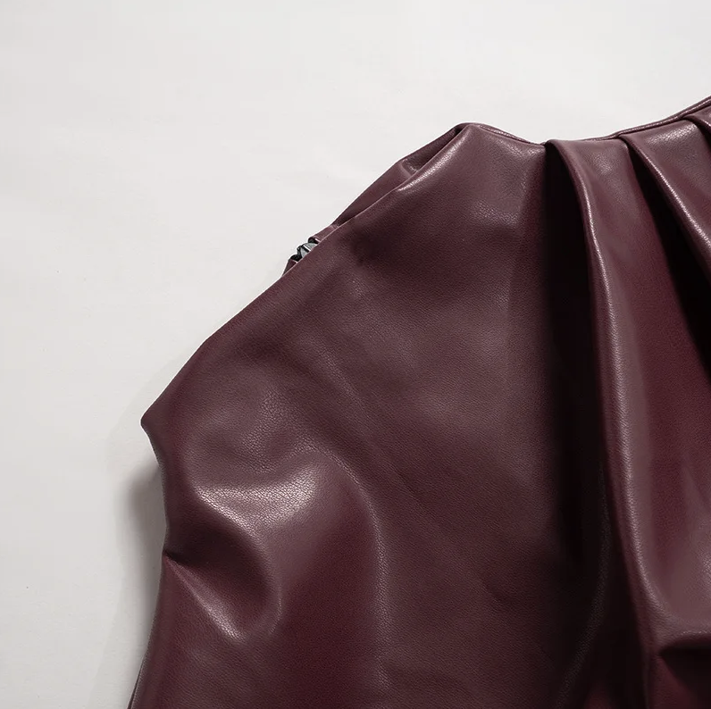 SERAN | Sleek Faux Leather Top