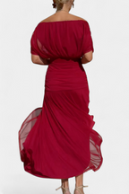 Rosalina | Long Floral V Neck Dress