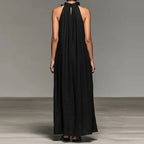 Aurelia | Halter Ruffle Bohemian Maxi Dress