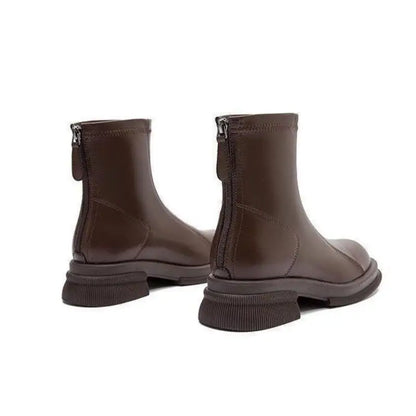 Isadora™ | Back-Zip Block Heel Ankle Boots
