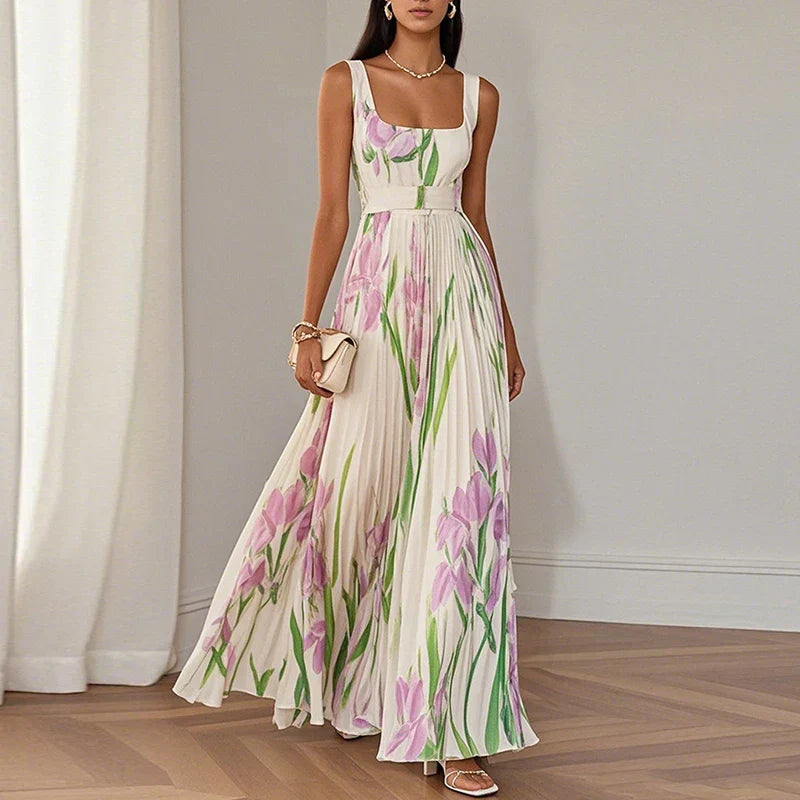 Iris | Elegant Floral Summer Dress