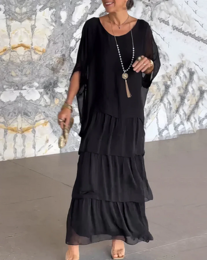 Dahlia | Flowing Ruffle Maxi Dress