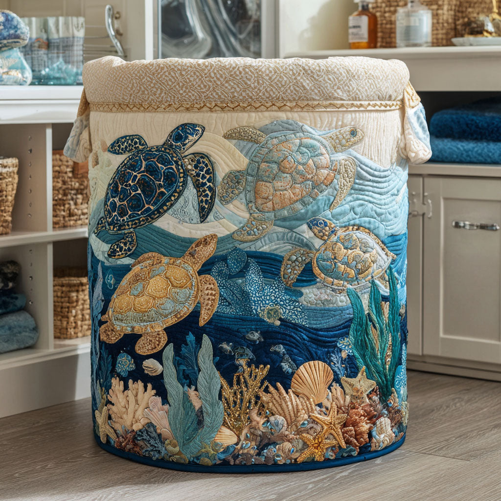 The Artisan Quilted Laundry Basket