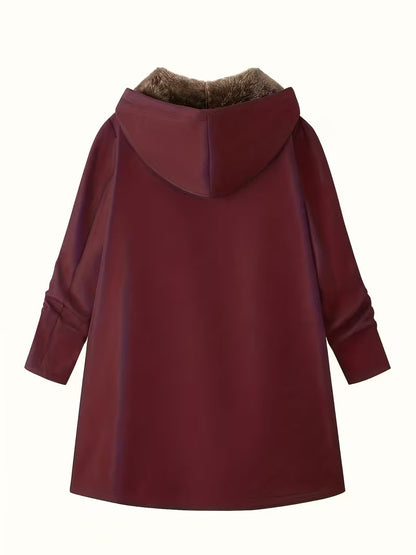 Evelyn™ | Cozy Sherpa-Lined Hooded Coat