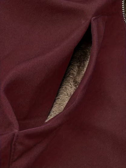 Evelyn™ | Cozy Sherpa-Lined Hooded Coat