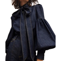 LUCY | Elegant Tie-Neck Long Sleeve Top