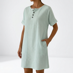 Auressia™ | Lightweight Shirt Dress for Everyday Comfort