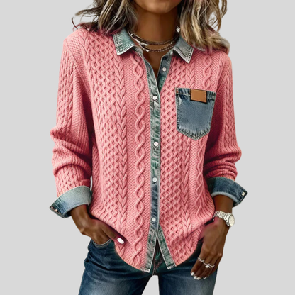 Vienne | Denim Patchwork Shirt