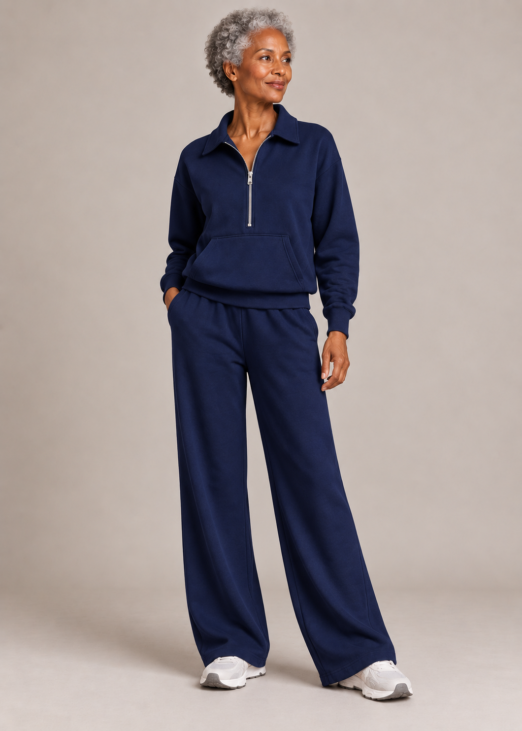 Charlotte™ | Half-Zip Wide-Leg Two-Piece Set