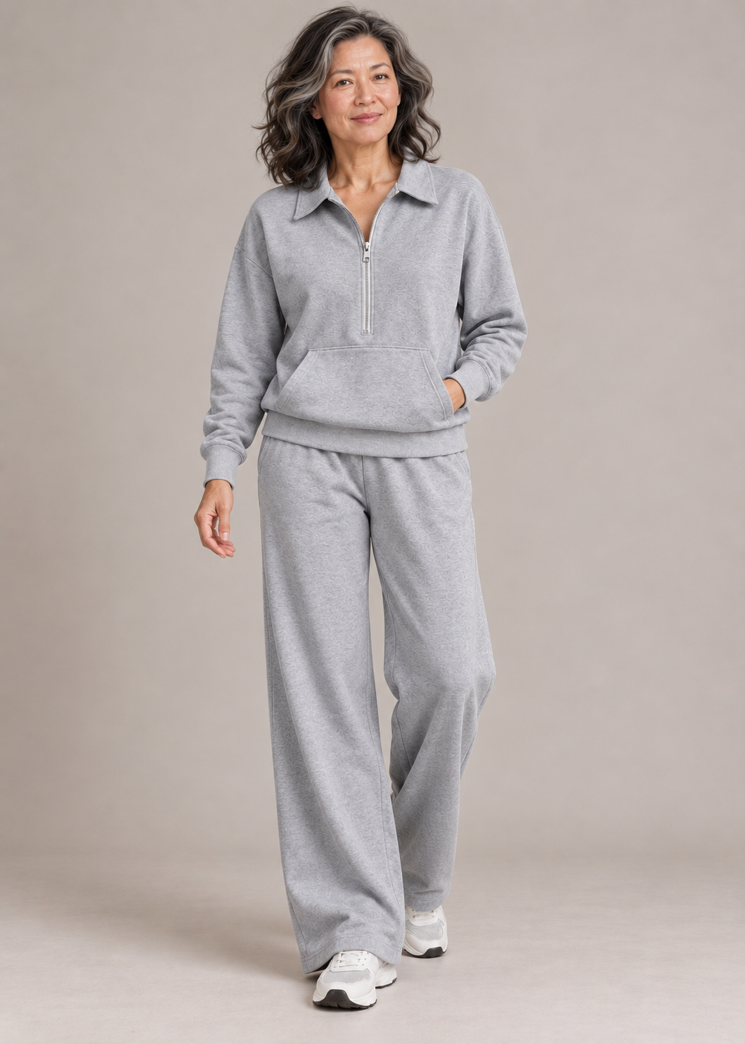 Charlotte™ | Half-Zip Wide-Leg Two-Piece Set