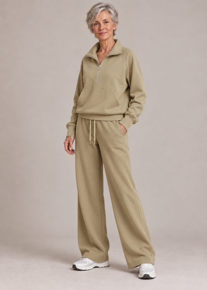 Ellie™ | Relaxed Half-Zip Two-Piece Set