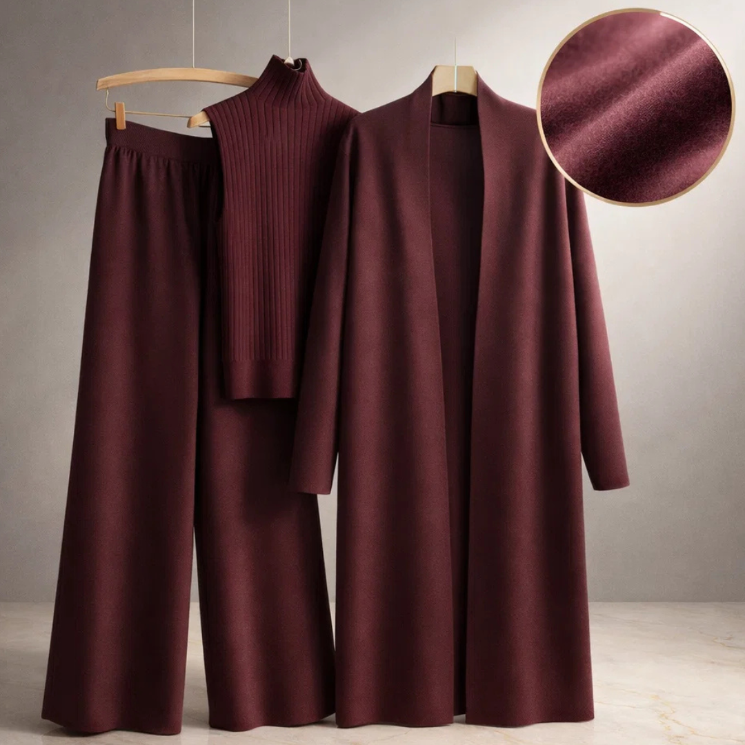 Marcelline Cashmere Signature Knit Set