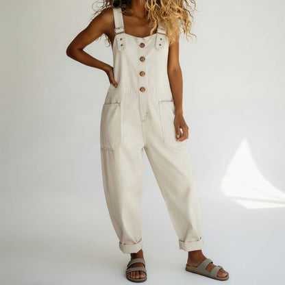 Bertille | Relaxed Denim Dungarees