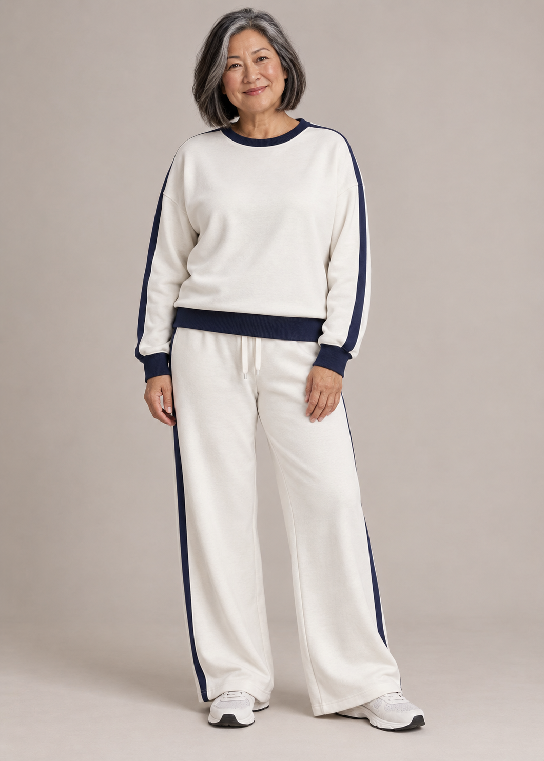 Victoria™ | Contrast-Trim Two-Piece Lounge Set