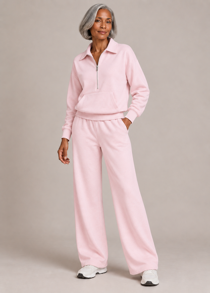 Charlotte™ | Half-Zip Wide-Leg Two-Piece Set