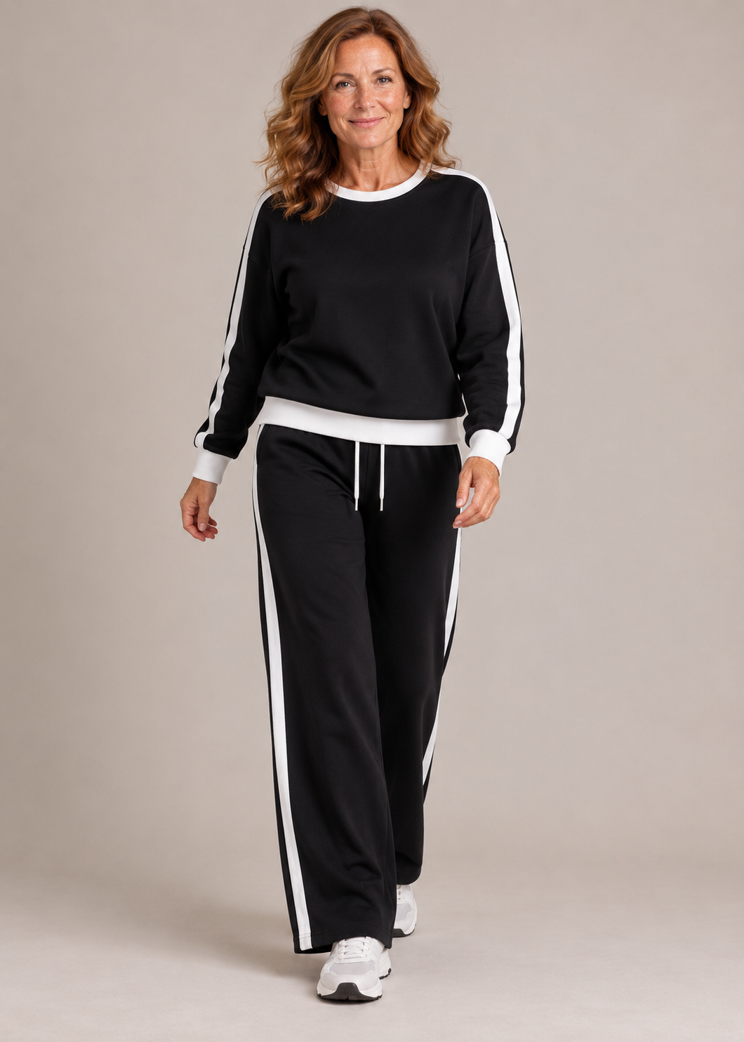 Victoria™ | Contrast-Trim Two-Piece Lounge Set