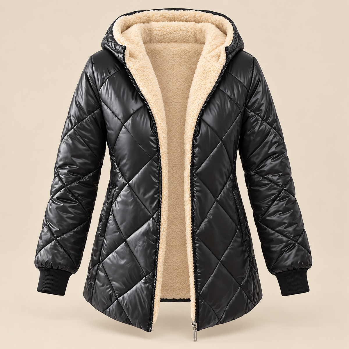 Clara | Sherpa-Lined Quilted Jacket